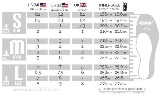 Crazy Skates Crazy 168 Roller Blades - Purple Inline Skates 4 Crazy Skates Crazy 168 Roller Blades - Purple Inline Skates