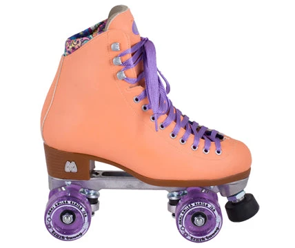 Riedell Skates Jr. Moxi Beach Bunny - Peach Blanket Roller Skates 3 Riedell Skates Jr. Moxi Beach Bunny - Peach Blanket Roller Skates