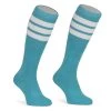 Skatersocks 22in Tube Socks - Aqua Tube Socks With White Stripes (Made In Italy)