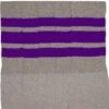 Skatersocks 22in Tube Socks - Grey With Purple Stripes