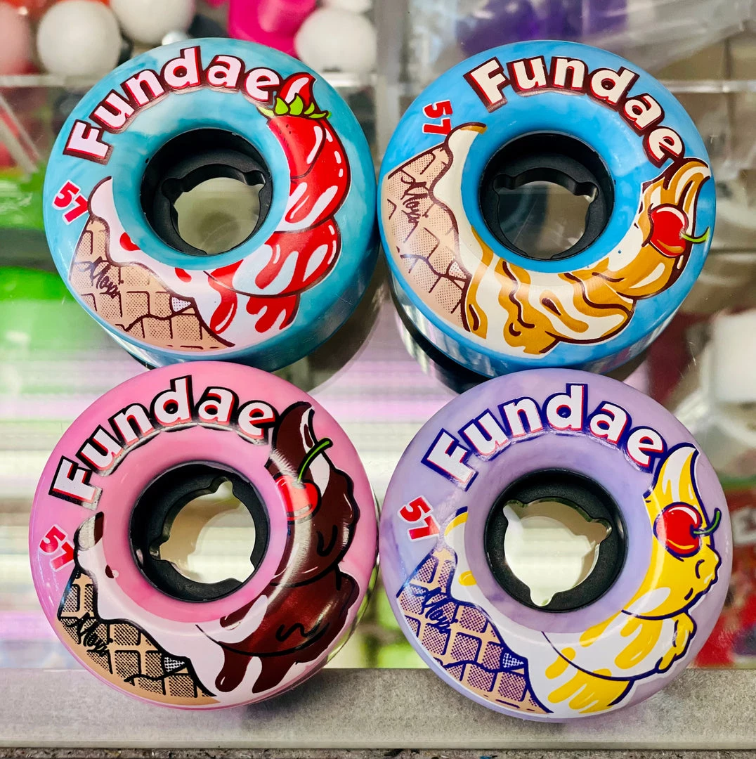 Riedell Skates Moxi Fundae Split Wheels (8-pack) 4 Riedell Skates Moxi Fundae Split Wheels (8-pack)