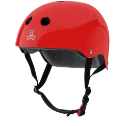 Triple8 Certified Sweatsaver Helmet- Red Glossy Gear