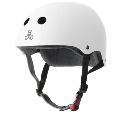 Triple8 Certified Sweatsaver Helmet - White Rubber Gear