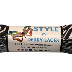 Style Derby Laces - Zebra