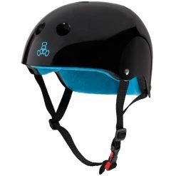 Triple8 Certified Sweatsaver Helmet - Black Glossy Gear