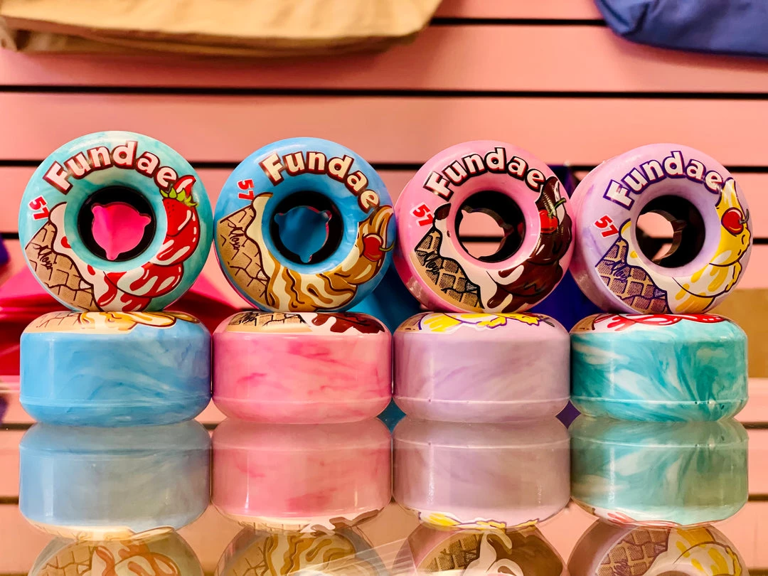 Riedell Skates Moxi Fundae Split Wheels (8-pack) 5 Riedell Skates Moxi Fundae Split Wheels (8-pack)