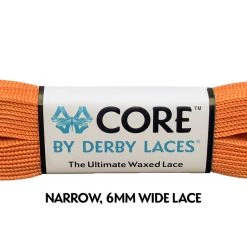 Core Derby Laces - Carrot Orange