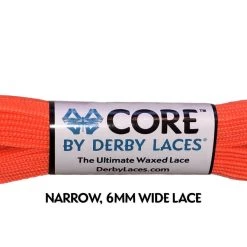 Core Derby Laces - Fluorescent Orange