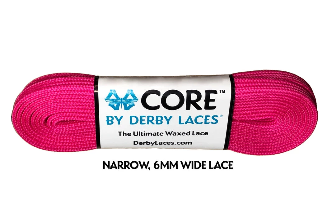 Core Derby Laces - Hot Magenta 3 Core Derby Laces - Hot Magenta