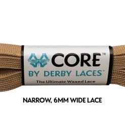Core Derby Laces - Coffee Latte Brown
