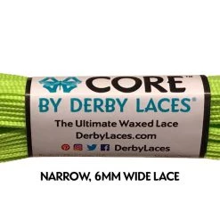 Core Derby Laces - Lime Green