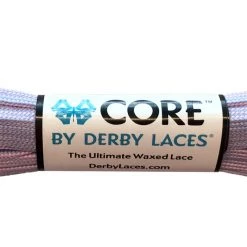 Core Derby Laces - Pink And Periwinkle Stripe