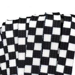 Style Derby Laces - Checkered Black And White