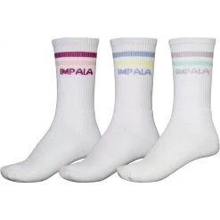 Impala Roller Skates Impala Stripe Crew Socks - Pastel Fade