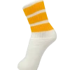 Skatersocks 14in Tube Socks - White With Gold Stripes