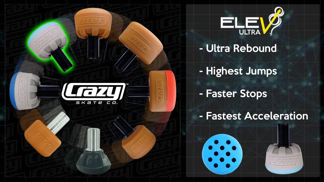 Crazy Skates Accessories Crazy ELEV8 Ultra Toe Stop 6 Crazy Skates Accessories Crazy ELEV8 Ultra Toe Stop