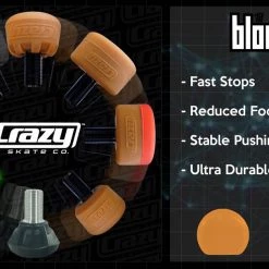 Crazy Skates Accessories Crazy Lil' Bloc Toe Stops 7 Crazy Skates Accessories Crazy Lil' Bloc Toe Stops