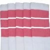 Skatersocks 22in Tube Socks - Wide Bubblegum Pink Stripes