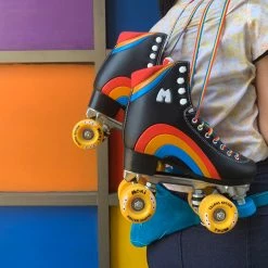 Riedell Skates Moxi Rainbow Rider Roller Skates - Asphalt Black 14 Riedell Skates Moxi Rainbow Rider Roller Skates - Asphalt Black