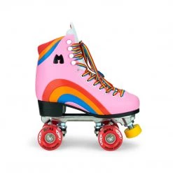 Riedell Skates Moxi Rainbow Rider Roller Skates - Pink Heart