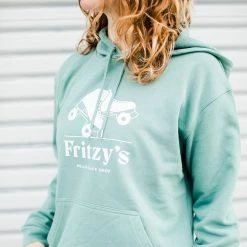 Fritzy's Roller Skate Shop Fritzy's Hoodie - Sage