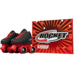 Crazy Skates Crazy Junior Rocket Skates - Black/Red Roller Skates