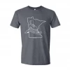 Sk8 The State For MS - Dark Heather Grey T-Shirt 1 Sk8 The State For MS - Dark Heather Grey T-Shirt