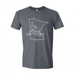 Sk8 The State For MS - Dark Heather Grey T-Shirt