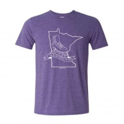 Fritzy's Favorites Sk8 The State For MS - Dark Heather Purple T-Shirt
