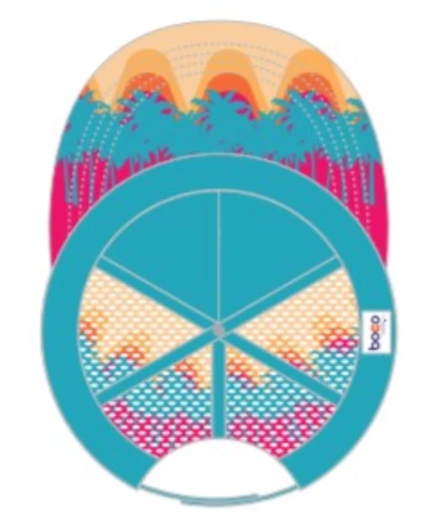 Boco Gear Fritzy's Technical Trucker Hat - Teal A Day At The Beach 6 Boco Gear Fritzy's Technical Trucker Hat - Teal A Day At The Beach