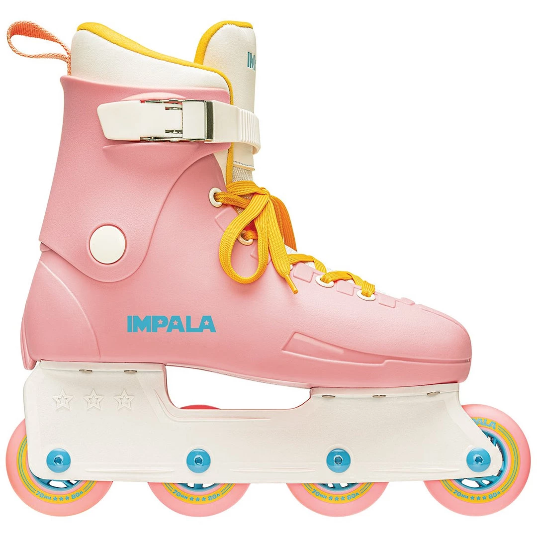Impala Roller Skates Impala Lightspeed Inline Skates - Pink/Yellow 3 Impala Roller Skates Impala Lightspeed Inline Skates - Pink/Yellow