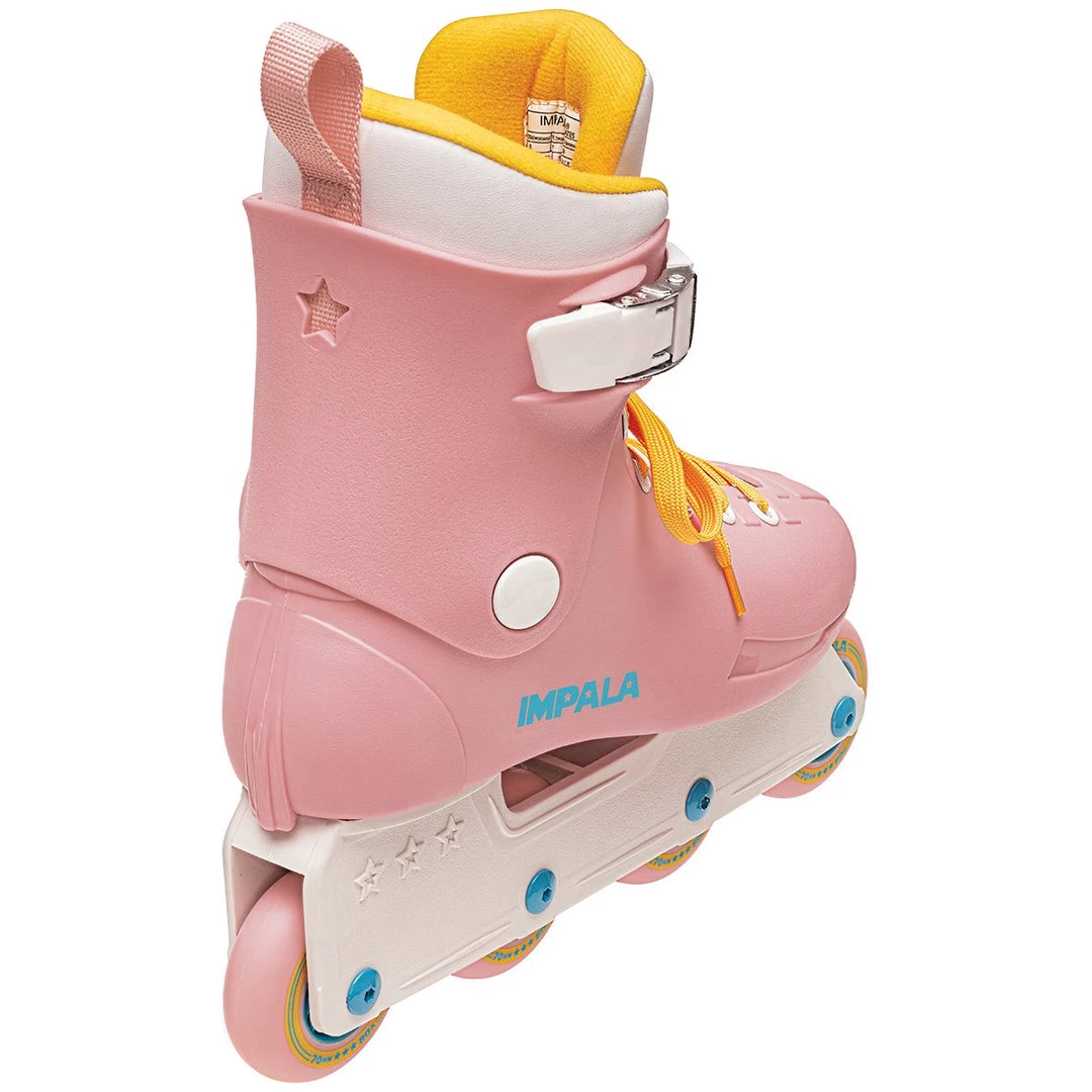 Impala Roller Skates Impala Lightspeed Inline Skates - Pink/Yellow 5 Impala Roller Skates Impala Lightspeed Inline Skates - Pink/Yellow
