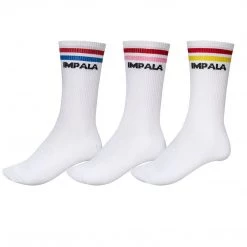 Impala Roller Skates Impala Stripe Crew Socks - Multi