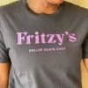 Fritzy's Roller Skate Shop Fritzy's Metallic Purple Logo T-Shirt Extras