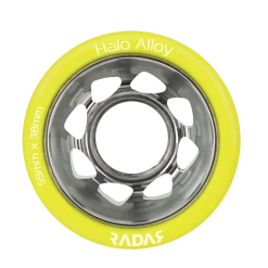 Riedell Skates Radar Alloy Halo Wheels (4 Pack)