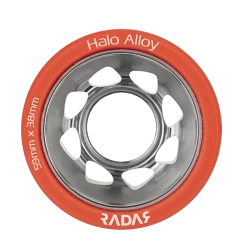 Riedell Skates Radar Alloy Halo Wheels (4 Pack) 22 Riedell Skates Radar Alloy Halo Wheels (4 Pack)