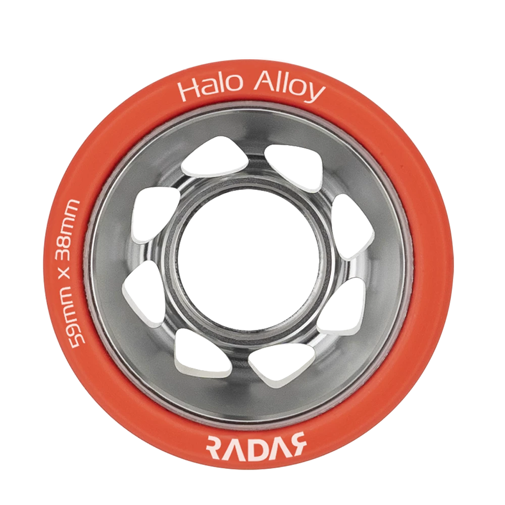 Riedell Skates Radar Alloy Halo Wheels (4 Pack) 7 Riedell Skates Radar Alloy Halo Wheels (4 Pack)