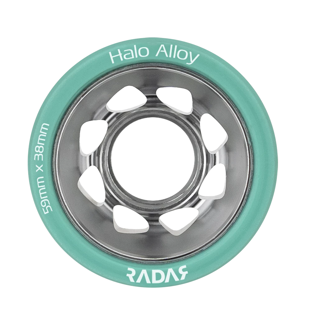 Riedell Skates Radar Alloy Halo Wheels (4 Pack) 10 Riedell Skates Radar Alloy Halo Wheels (4 Pack)