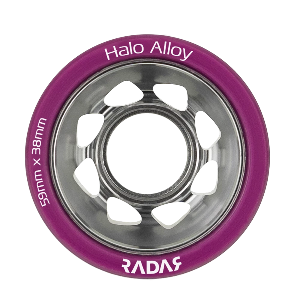 Riedell Skates Radar Alloy Halo Wheels (4 Pack) 13 Riedell Skates Radar Alloy Halo Wheels (4 Pack)