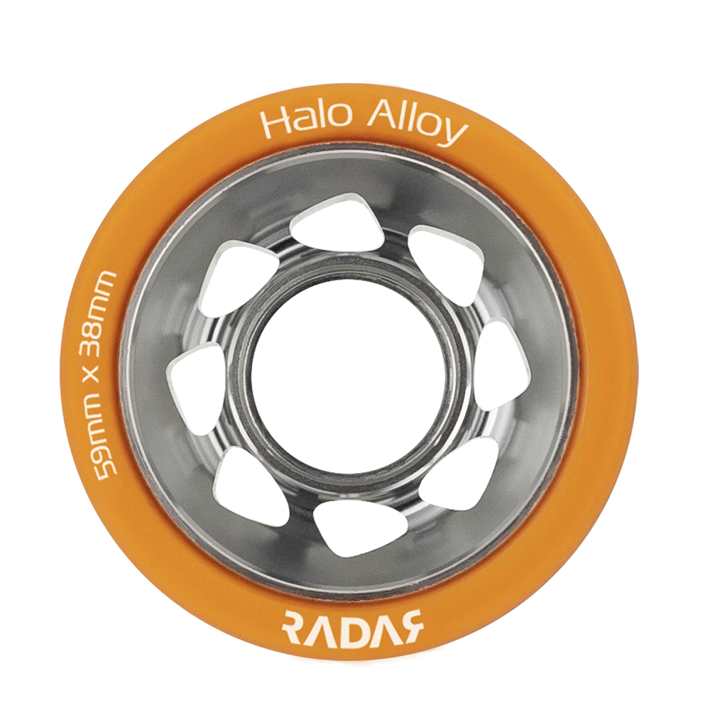 Riedell Skates Radar Alloy Halo Wheels (4 Pack) 16 Riedell Skates Radar Alloy Halo Wheels (4 Pack)