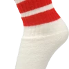 Skatersocks 14in Tube Socks - White With Red Stripes